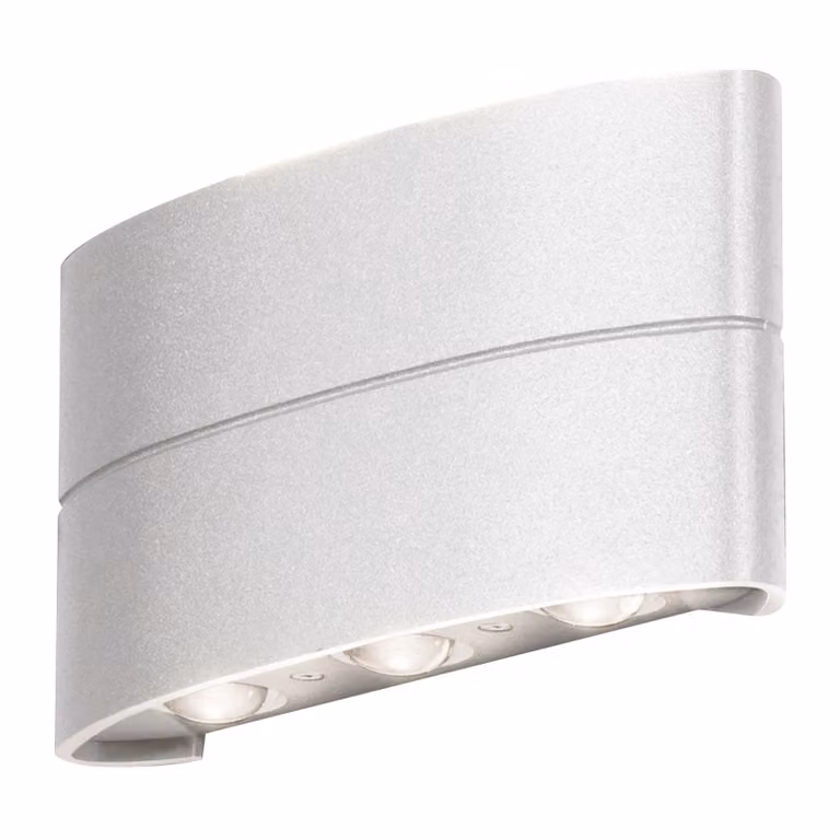 Konstsmide Chieri Lampada da parete LED 2x3 bianco, 3000K, 400lm, 6x1,2W, 240V, alluminio/vetro acrilico, 7853-250