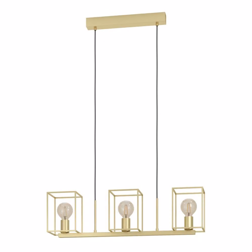 Eglo 900399 CUMIOLE E27 tripla lampada a sospensione 780x150mm color oro