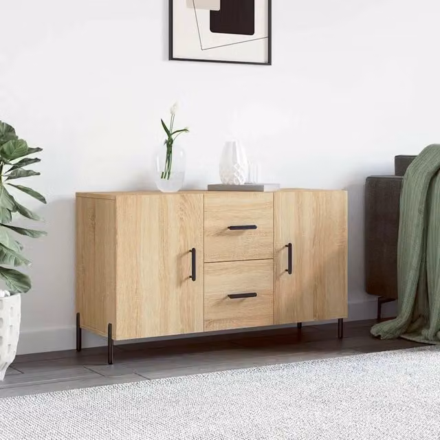 Credenza Buffet da cucina Design Mania in legno Rovere Sonoma marrone L: 100 cm, P: 36 cm, H: 60 cm