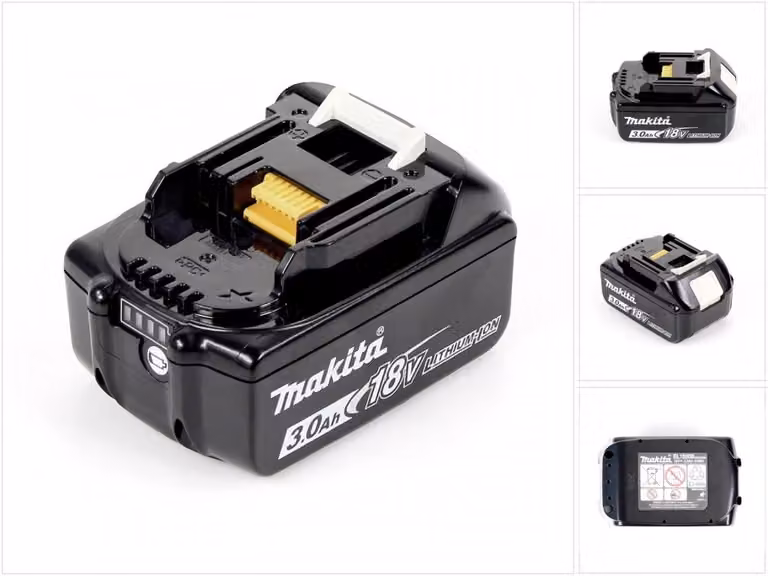 Makita BL 1830 B 18V - Batteria da 3 Ah / 3000 mAh Li-Ion con LED - originale, no imitazione