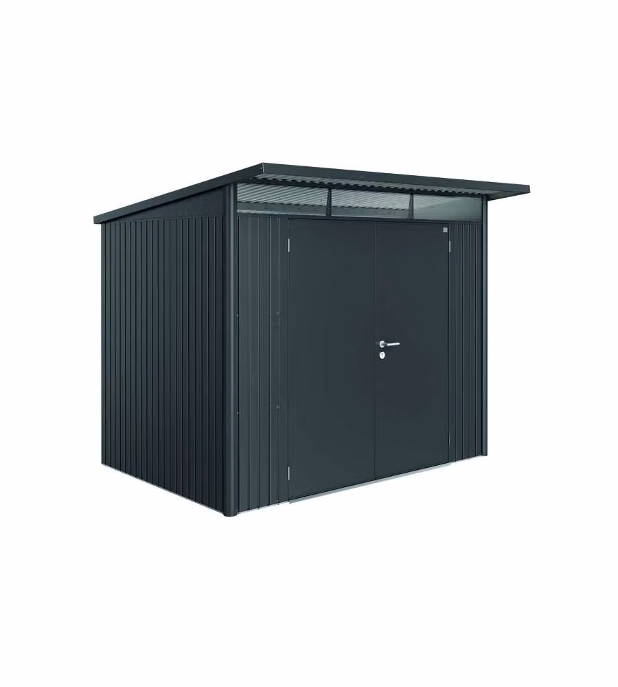 Casetta AvantGarde Misura A5 grigio scuro metallizzato con porta a due battenti