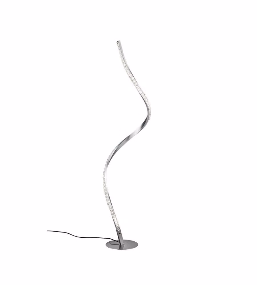 Lampada Piantana Rubin SMD LED 9W 810lm 3000K Alluminio spazzolato