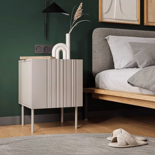 Russinem, Comodino Cassetti, 59x42x44.5h cm Beige