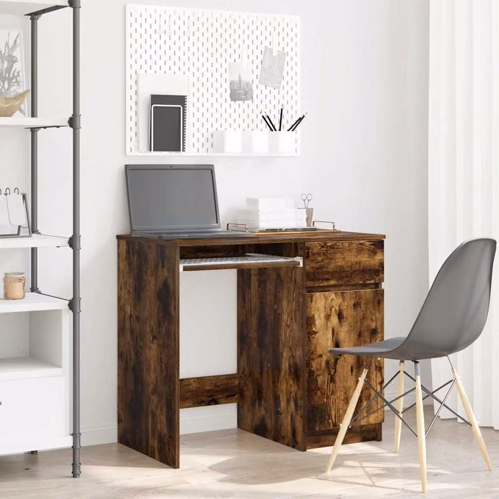 Maison Exclusive - Scrivania in rovere affumicato 86x49x76 cm Materiale ligneo