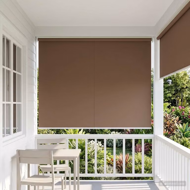 Tenda da sole a rullo vidaXL con protezione UV in poliestere, L: 160 cm, H: 140 cm, colore Tortora