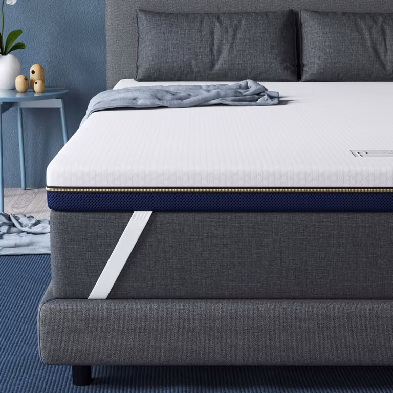 Topper per materasso, 7,6 cm, in gel espanso, dimensioni 160x200 cm, ergonomico