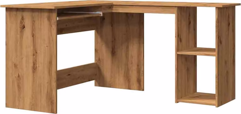 Scrivania Angolo Artigianale 120x140x75 cm Legno Multistrato