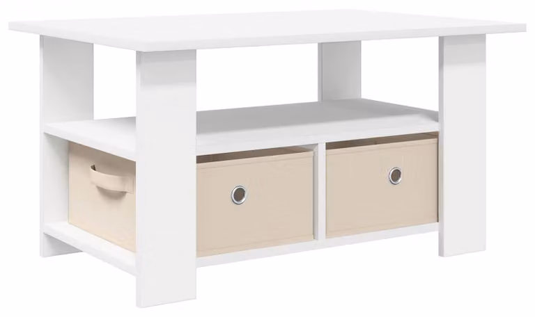 Tavolino da salotto Bianco 77 x 55 x 42 cm Legno multistrato