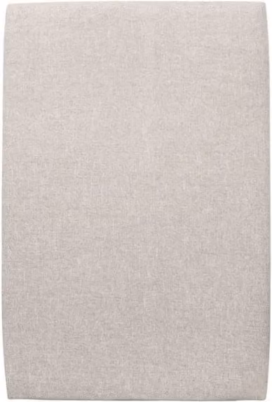Testiera in tessuto natté beige chiaro liscio L90 cm