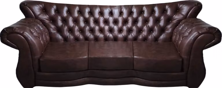 Chesterfield Leder Sofa Couch Dreisitze Wohnzimmer Luxus Einrichtung