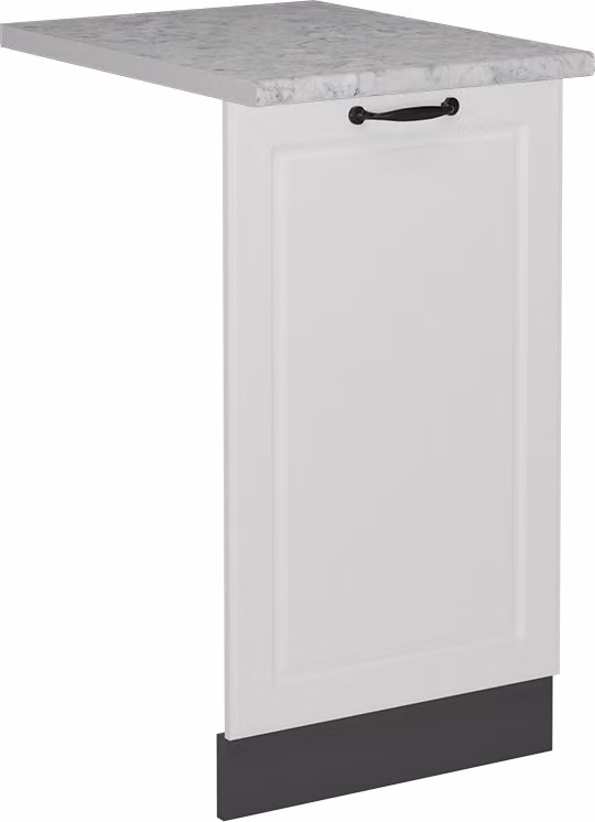 Pannello frontale della lavastoviglie Vicco R-Line Bianco rustico 45 cm , PL Marmo, Model 55075