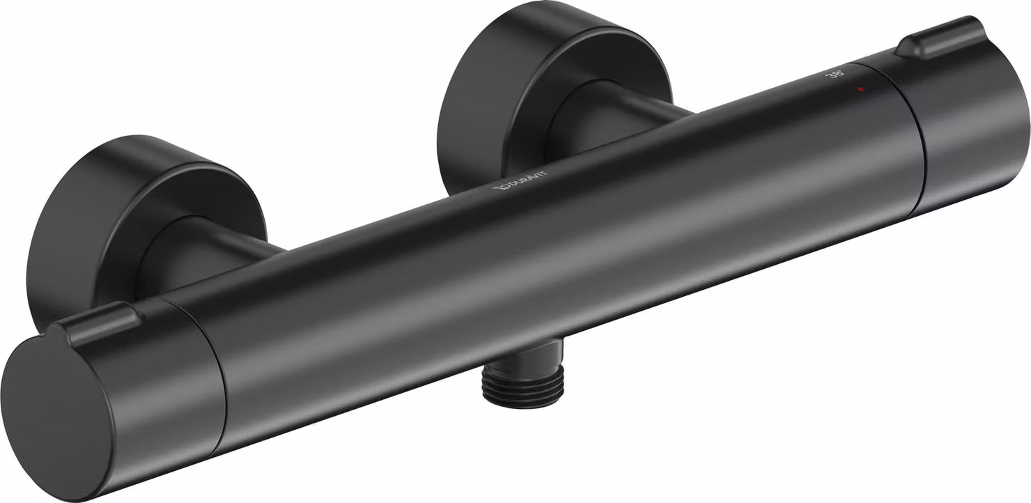 Duravit C.1 Thermostat de douche monocommandé apparent, raccords en S, C14220000046, C14220000046