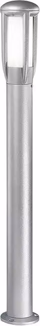 ATLAS Paletto da terra per giardino IP65 - Bollard Grigio con attacco E27 per lampadine LED - Struttura in alluminio pressofuso - Rossini Group