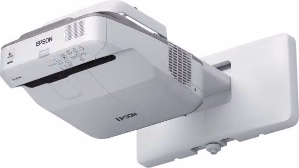 Proiettore Epson EB-685WI con tecnologia 3LCD, connettività Wi-Fi, HDMI, USB e Ethernet, colore bianco e grigio