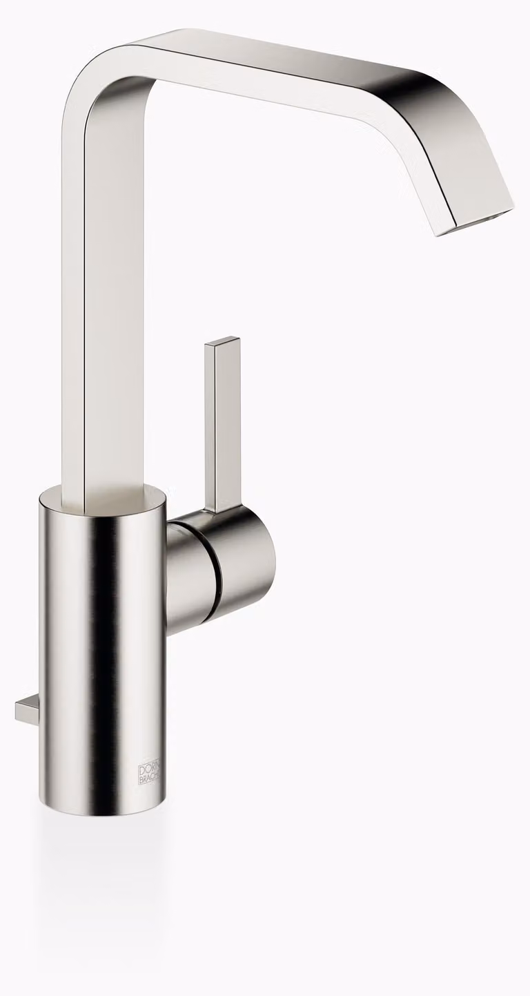 Dornbracht IMO Mitigeur monocommandé pour lavabos avec bec haut, avec garniture d'écoulement, saillie 170mm, 33528671-06, 33528671-06