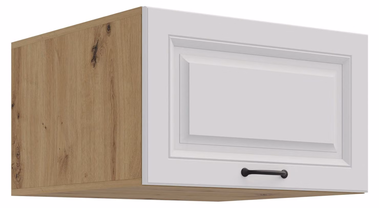 Credenza alta da 60 cm STILO Bianco + Rovere Artisan Angolo cottura Blocco cucina Cucina in stile rustico