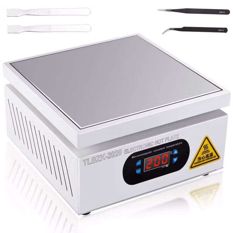 Piastra riscaldante da 700W, 220V, per stazione di saldatura, con microcomputer e LED