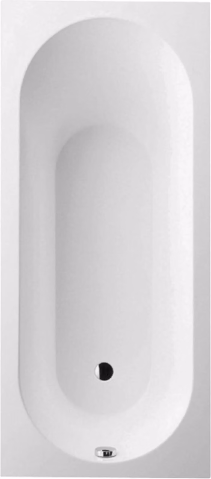 VB Oberon vasca da bagno 1800x800x495mm Solo Rettangolo Bianco Alpino