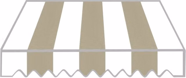 Tenda da Sole a Caduta Bauer Beige in Poliestere e Alluminio L: 300 cm, H: 250 cm