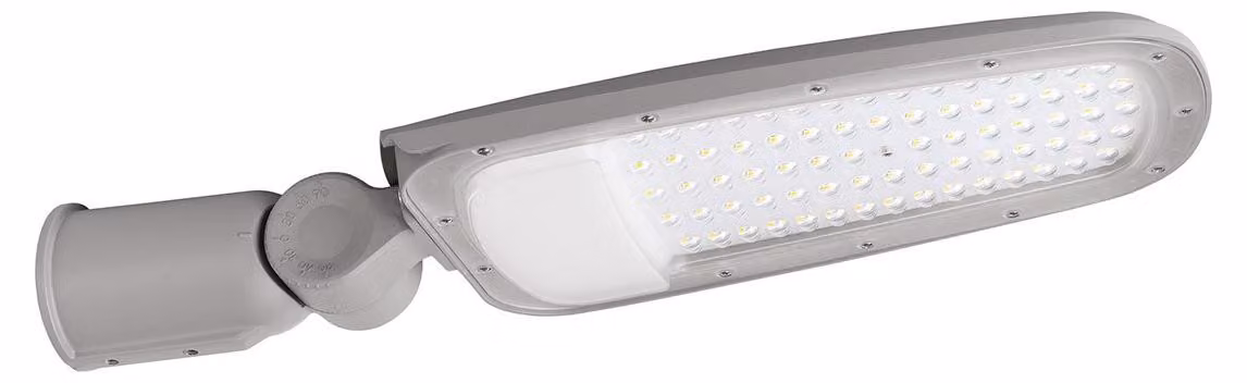 Armatura Stradale LED GES2351 100W 4000K IP65 in Alluminio Grigio - Adatta per Pali da 62mm - Gealuce
