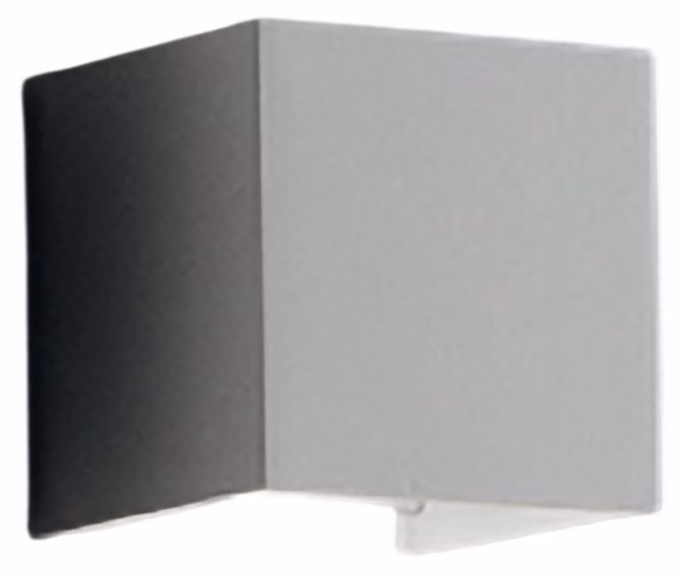 Lampada a led da parete Cubetto IP54 6,5W con alette regolabili Bianco