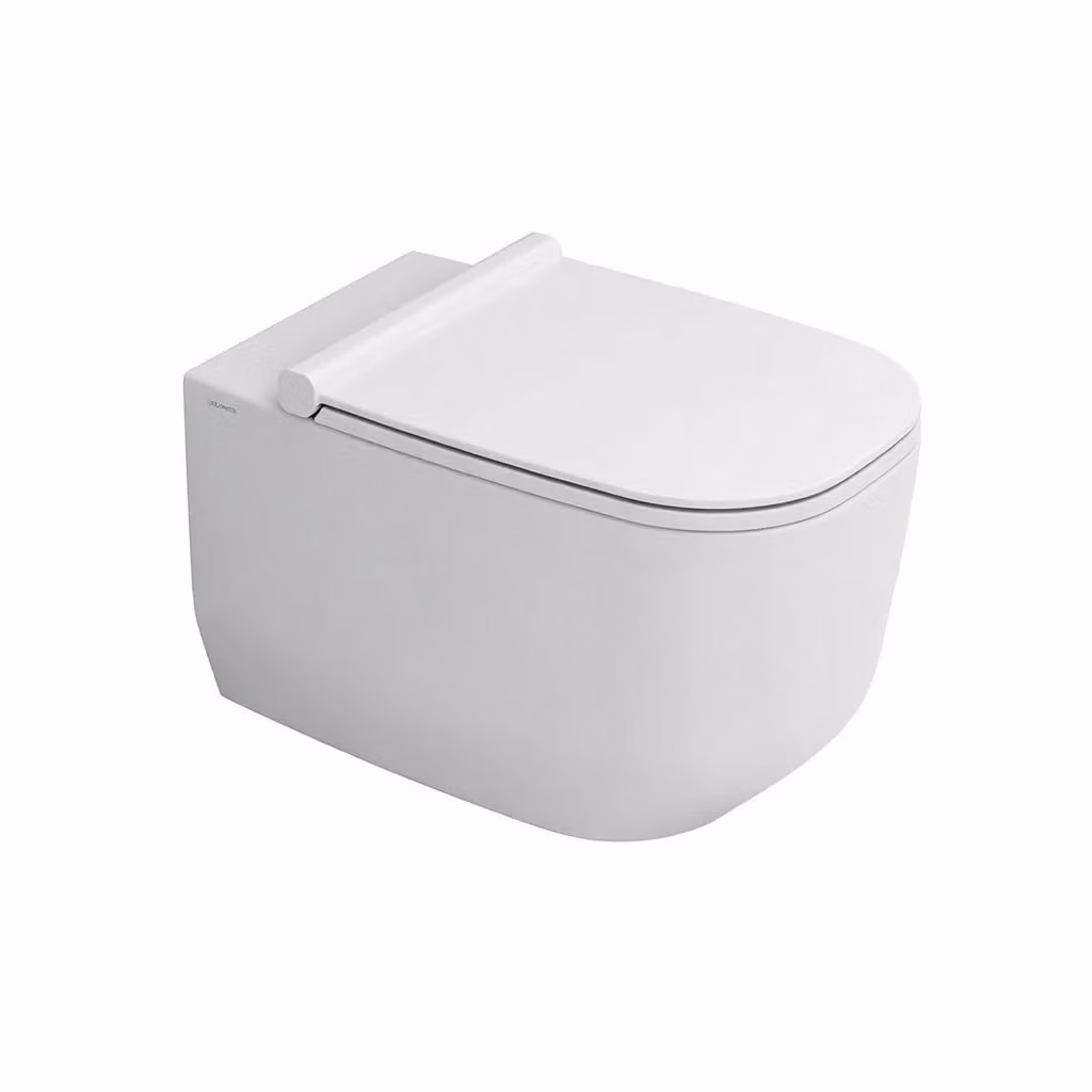 Set di sanitari sospesi WC e bidet in ceramica Ceramiche Dolomite serie ALBA con copriwater soft-close, Bianco Opaco – 2