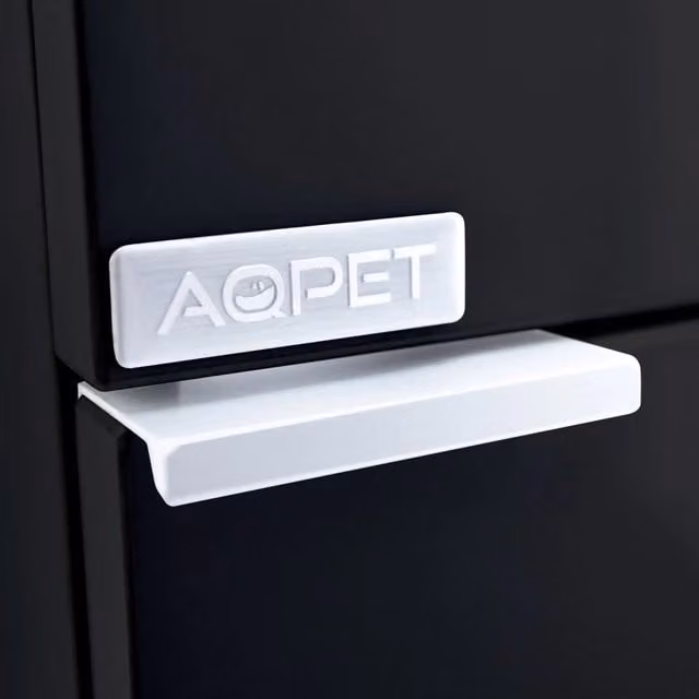 AqPet Cabinet 90 Supporto per Acquari in Legno Nero con Ante Soft-Close L 90 cm, P 50 cm, H 80 cm – 1