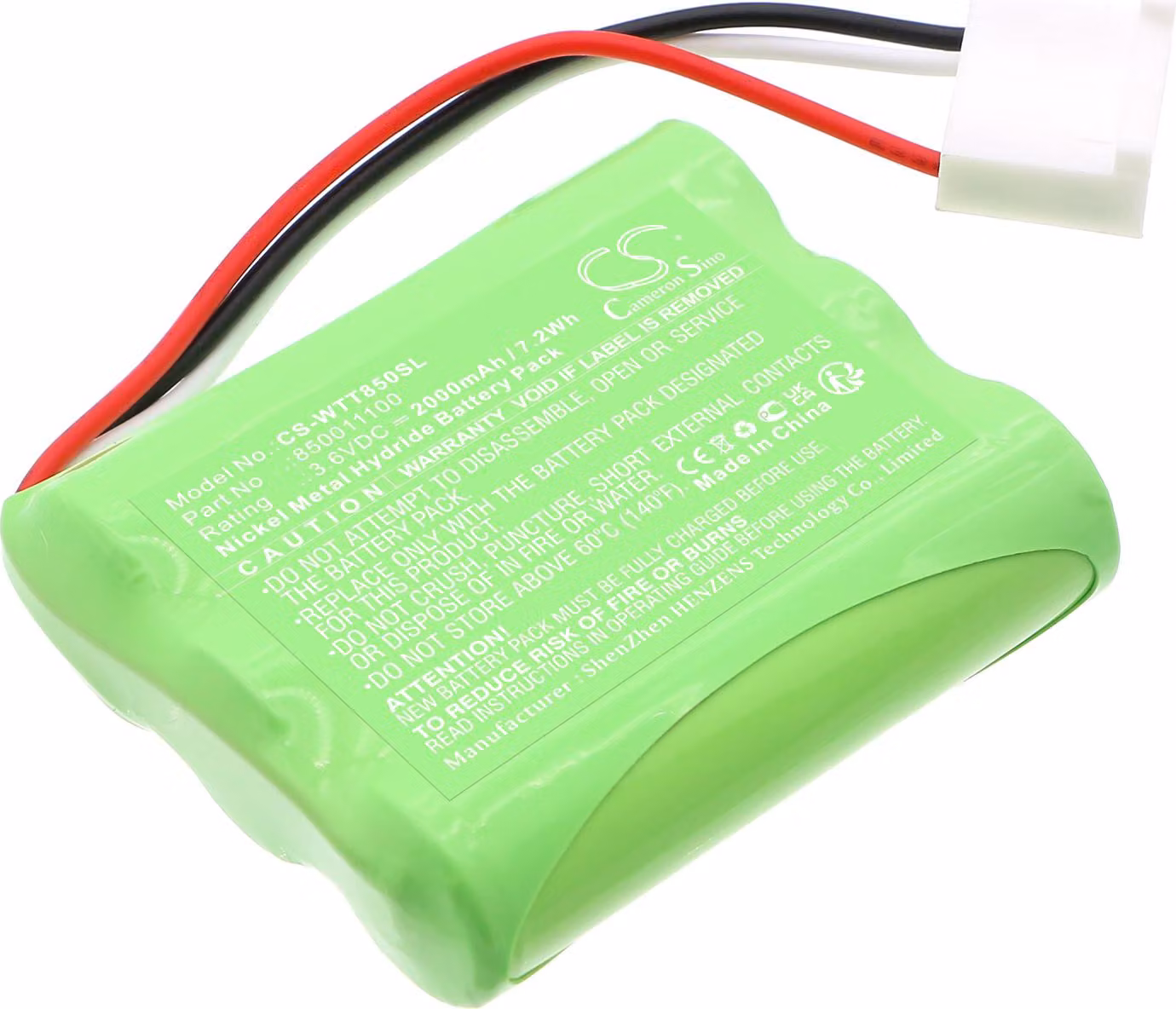 TECHTEK Batteria compatibile con [WITT] Oxybaby sostituisce 850011100