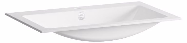 LAUFEN CLASSICS Lavabo à encastrer par le haut, rectangulaire, 1 trou pour robinet, avec trop-plein, 800x500x120mm, blanc brillant, H517CL40001041, H517CL40001041