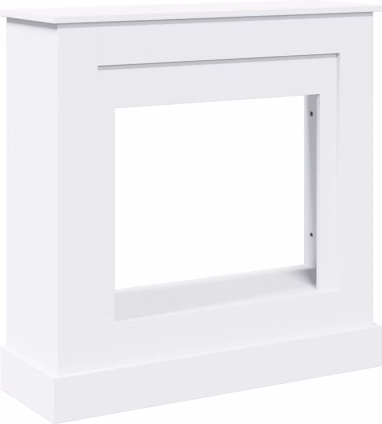 Cornice per Camino Bianca 90x30x90 cm in Truciolato