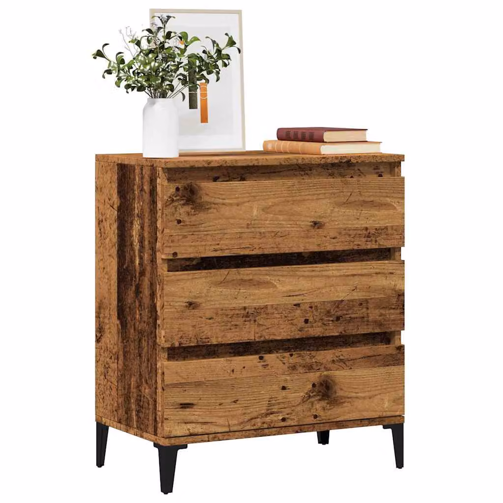 Credenza in legno rustico marrone vidaXL L: 60 cm, P: 35 cm, H: 70 cm