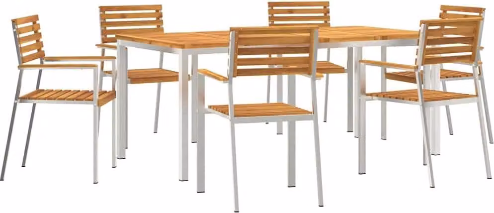Set da Pranzo per Giardino 7 pcs
