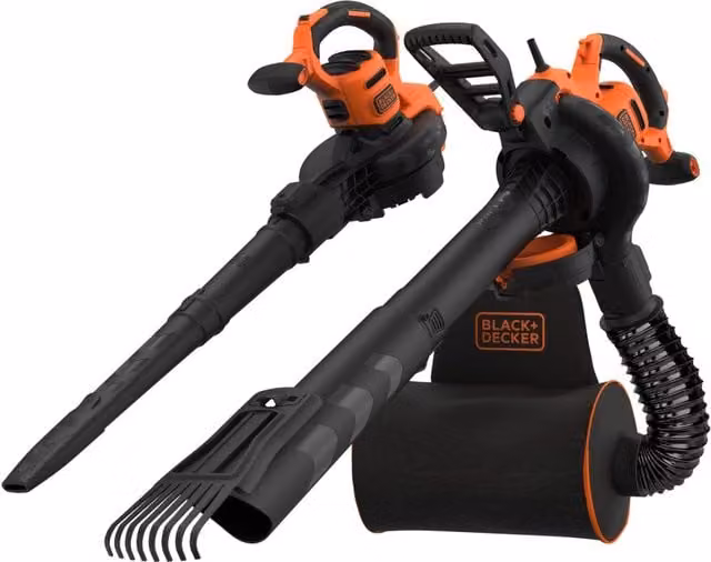 Aspiratore e Soffiatore con Zaino Black+Decker Professionals Arancione Mod. BEBLV301