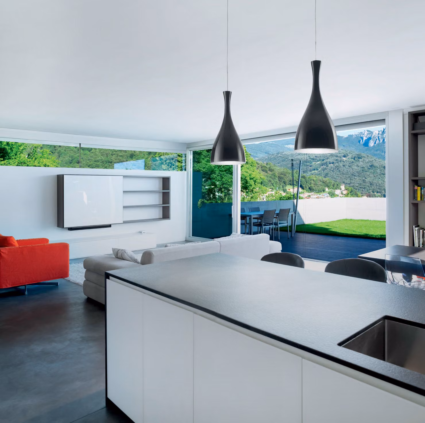 Ideal Lux Olimpia Sp1, lampada a sospensione in nero