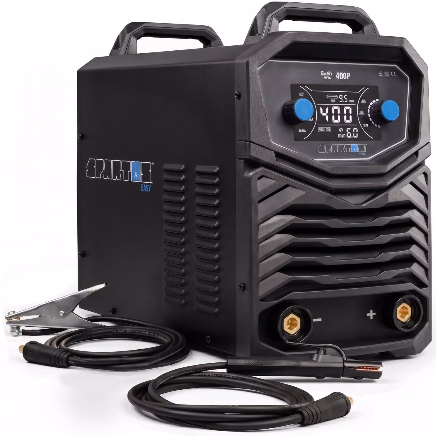 Saldatrice inverter per elettrodi, 400A - Funzione pulsata 0,5-10 Hz - 400 V, adatta per l'utilizzo con acciaio