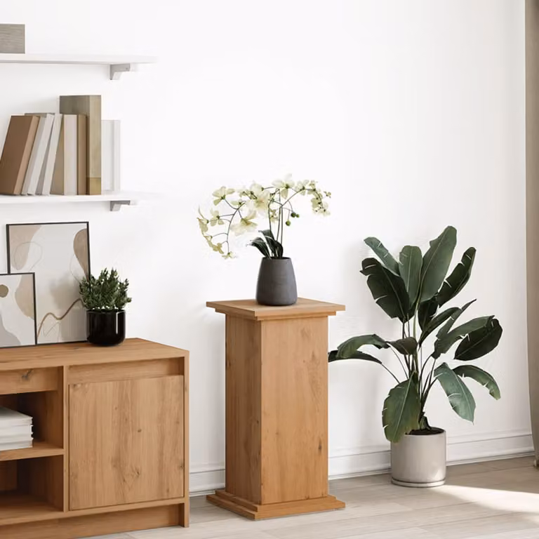 Espositore Portaoggetti vidaXL in Legno MDF Marrone Stile Minimalista L/P/H: 31 x 30 x 60 cm