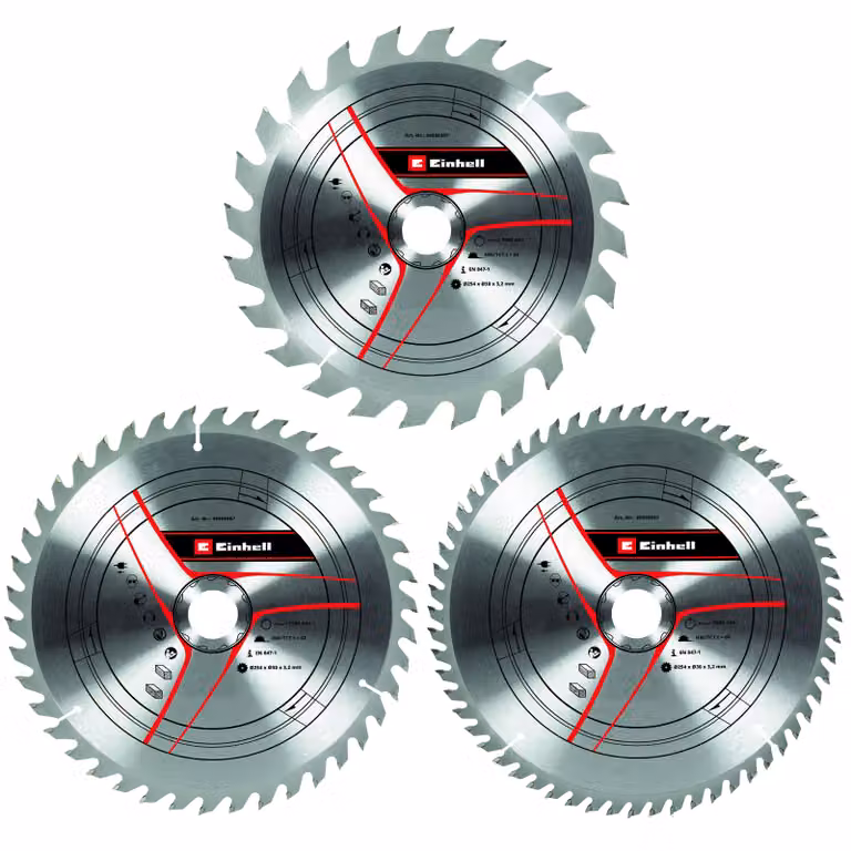 Einhell Set di accessori per seghe statiche Sbl D 254x30x3,2 Z24/42/60