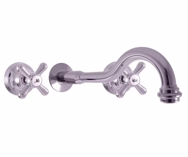 Miscelatore per lavabo con rubinetto integrato MORAVA RETRO, colore: cromo (MK131)