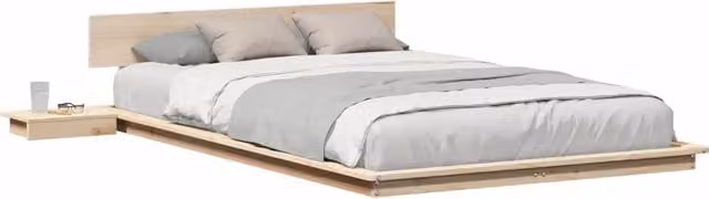 Letto matrimoniale | Letto per adulti | Struttura del letto Marrone 120 x 200 cm legno
