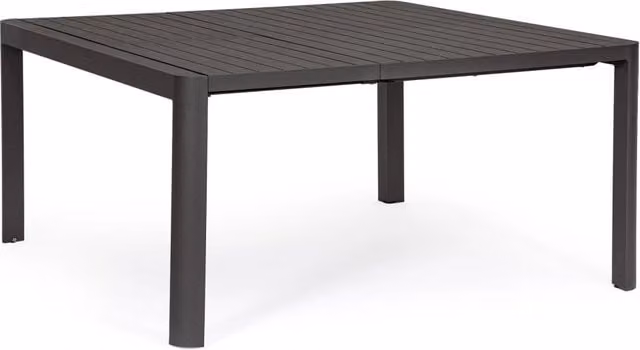 Tavolo Allungabile da Giardino 149x97/149x77.5 cm in Alluminio Kiplin Antracite