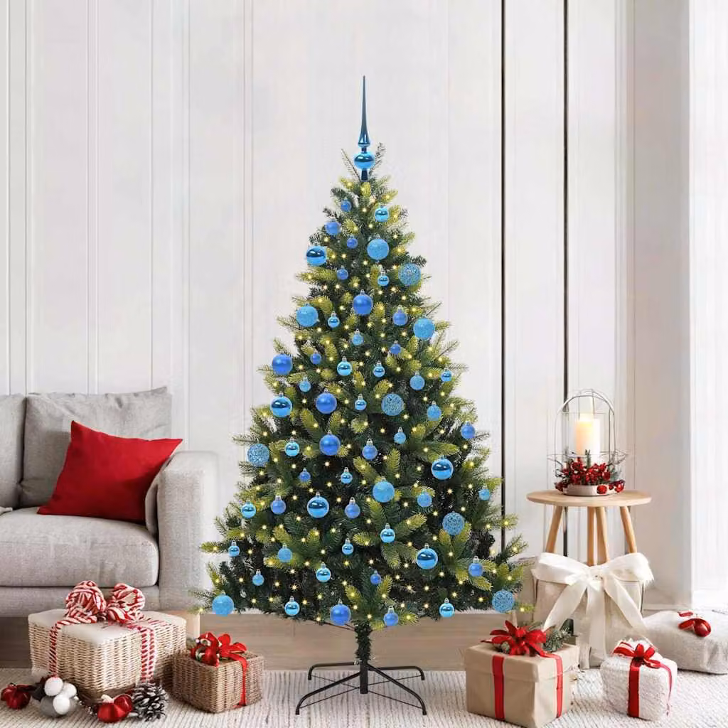 Maison Exclusive - Albero di Natale artificiale pieghevole con 300 LED verde 180 cm