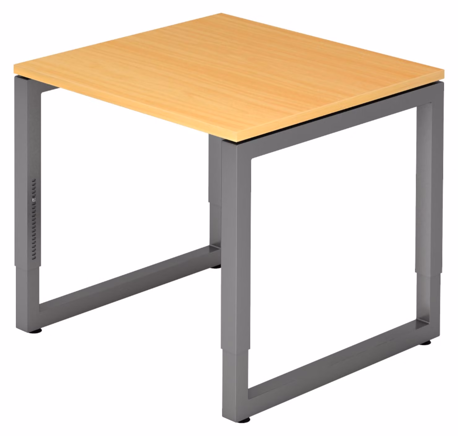 bümö Scrivania Serie-R - Decorazione: faggio, dimensioni: 80 x 80 cm, struttura: grafite