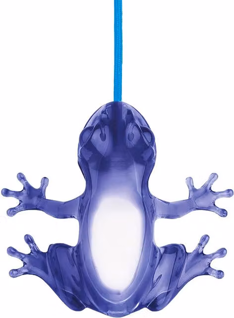 Lampada da tavolo Hungry Frog Qeeboo blu trasparente
