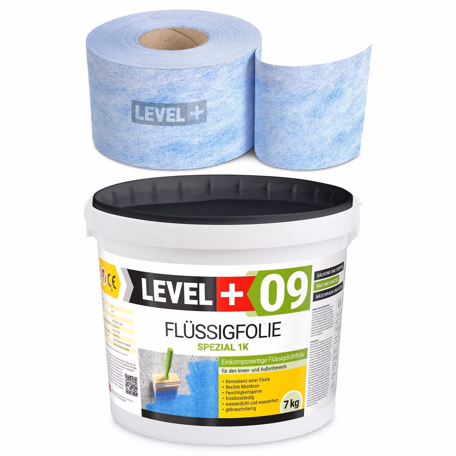 Film liquido 7kg nastro sigillante 5m set di sigillatura per doccia bagno balcone SET72