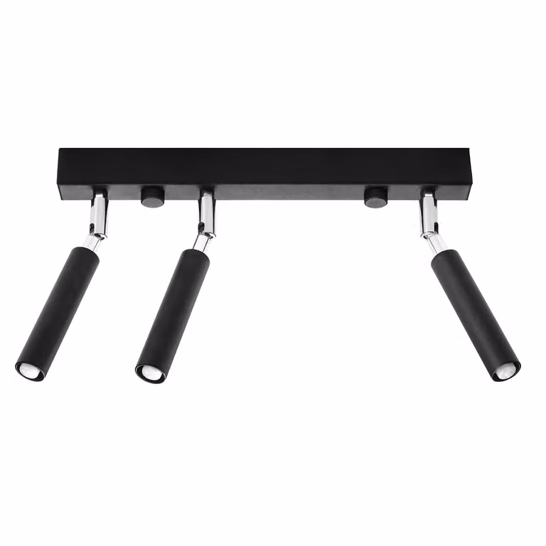 Lampada a soffitto EYETECH 3 nero 3xG9 8W alluminio 20x3x35cm Sollux Lighting
