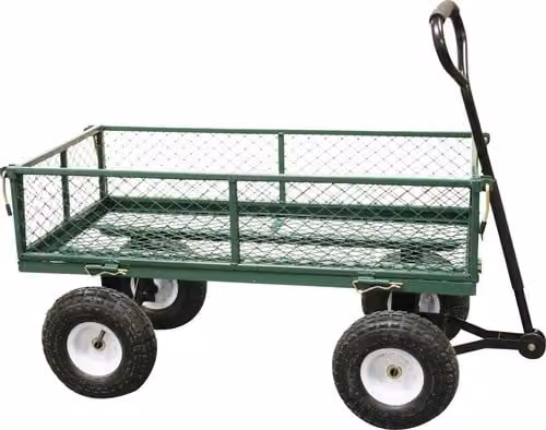 Carrello da giardino con cesto in filo di ferro bantam da 120 l