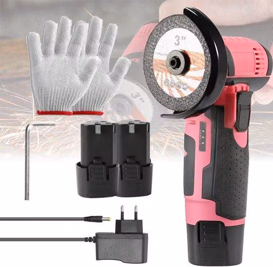 Piccola smerigliatrice a batteria da 12 V, senza fili, 3 pollici