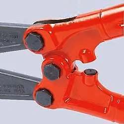 Tagliabulloni Knipex in acciaio cromo-vanadio con impugnature bimateriali grigio e rosso – 2