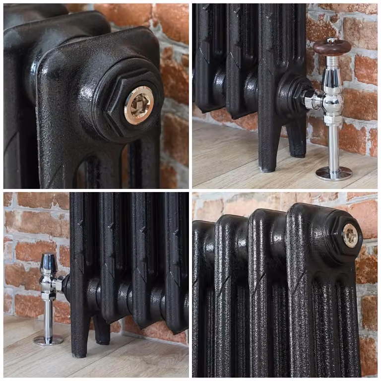 Radiatore in Ghisa - 3 Colonne - 760mm x 263mm - Grafite Antica
