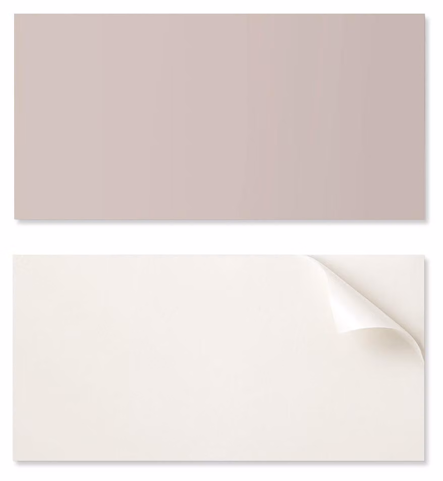 Pannello in vinile autoadesivo con decorazione stampata, dimensioni 100 x 50 cm, color marrone chiaro